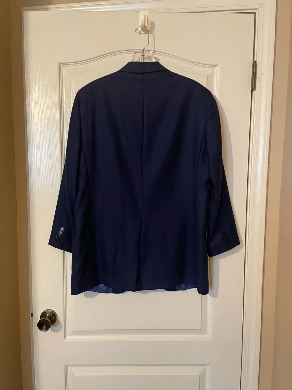 Hart Schaffner Marx Loro Piana 100% Cashmere Blazer 40R Navy Blue USA Made